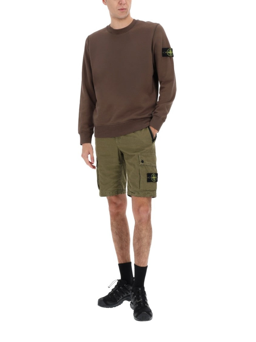 Stone Island Cotton Multiple Flap Shorts