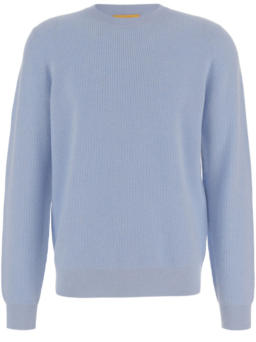 Guest In Residence Ribbed Knit Cashmere Sweater With Crew Neck