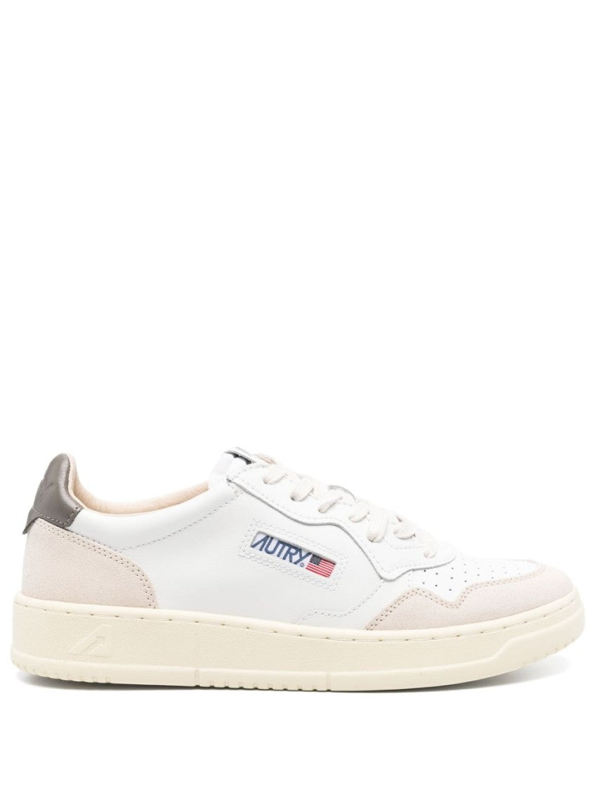 Autry Logo-Embellished White Sneakers