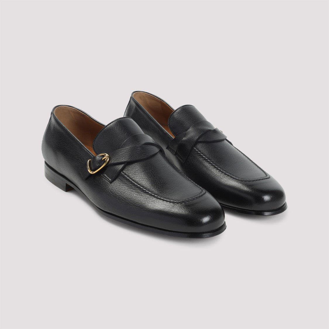 Tom Ford Polished Black Leather Loafers