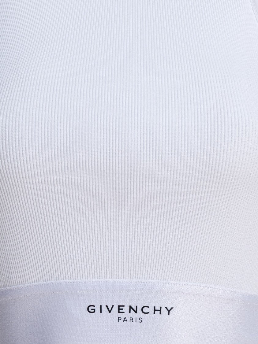 Givenchy Cropped Tank Top With High Neckline