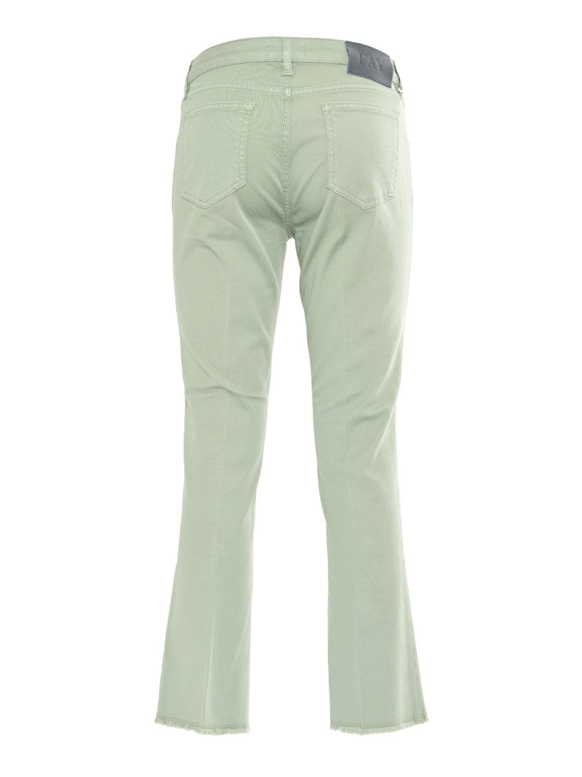 Fay Flare Pants With Five-Pocket Design