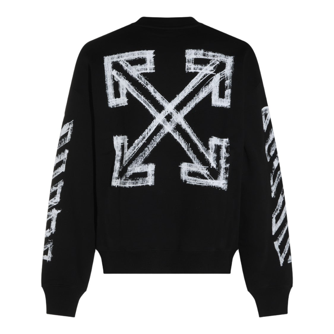 Off-White Graphic Print Black Sweater