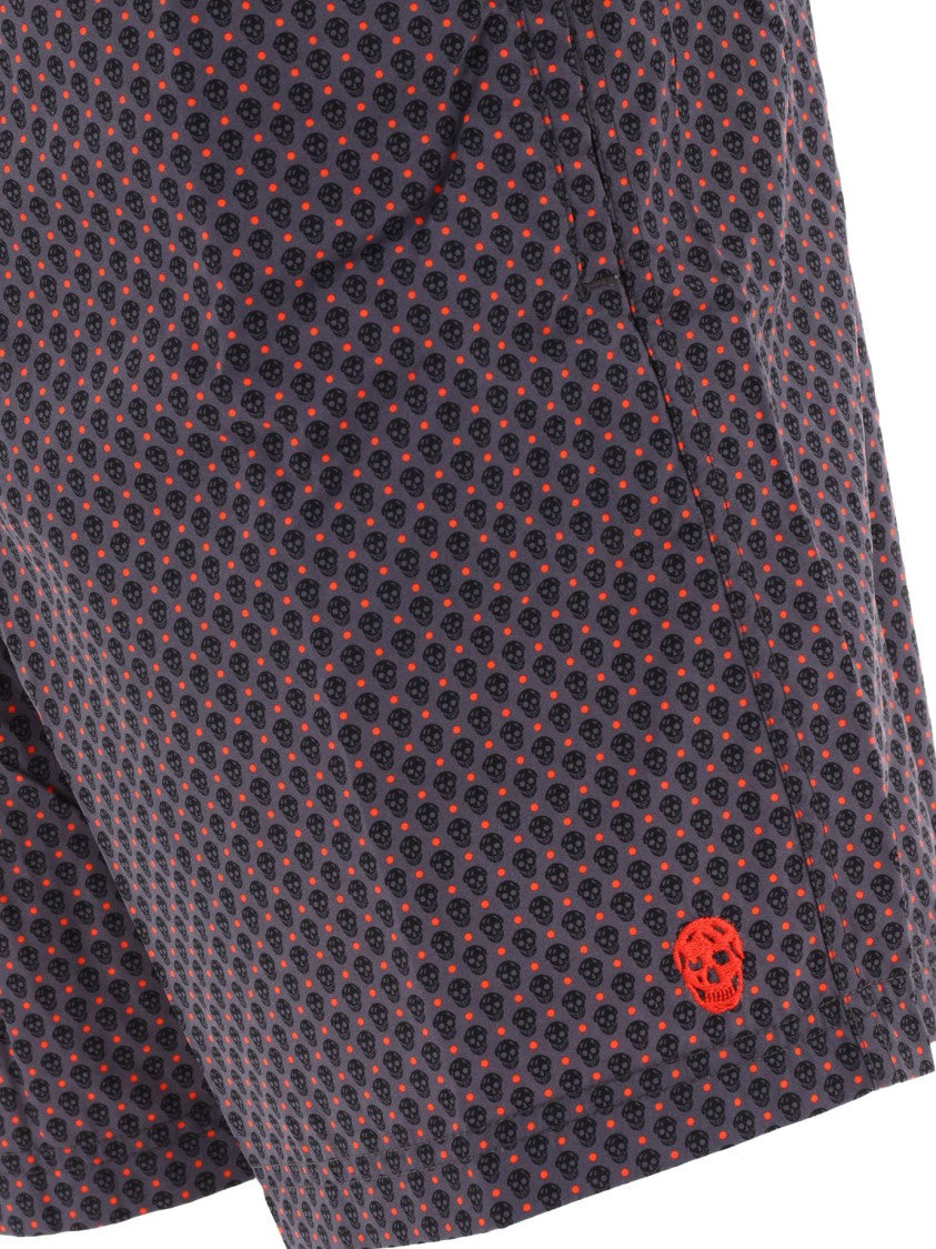 Alexander Mcqueen Geometric Pattern Swim Shorts