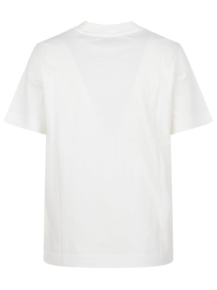 Burberry Floral Embroidered White Short-Sleeve T-Shirt