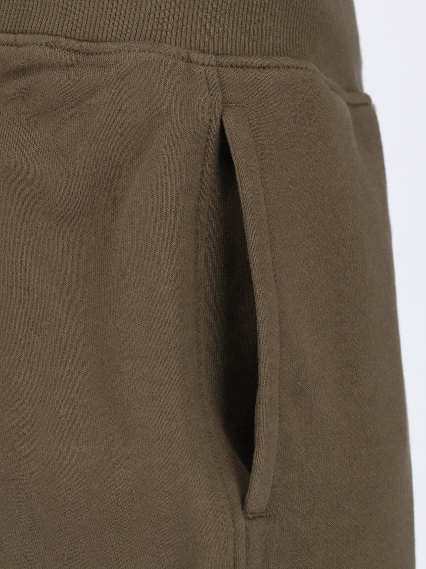 C.P. Company Green Diagonal Raised Cotton Sweatpants