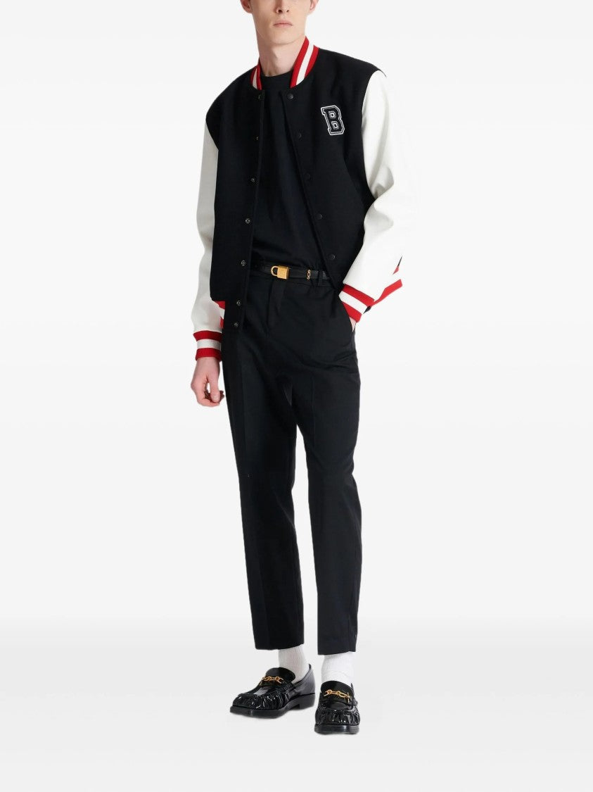 Balmain Black Loose Ss Script Logo T-Shirt