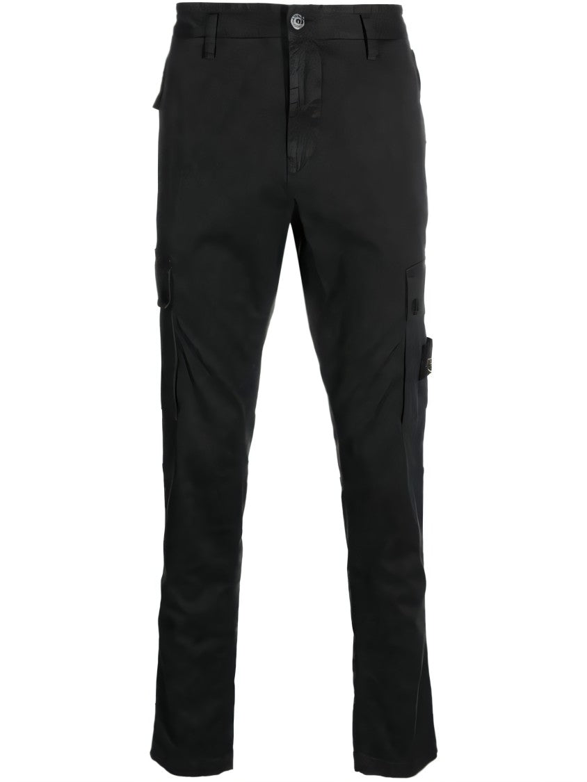 Stone Island Cargo-Style Straight Pants With Utility Pockets