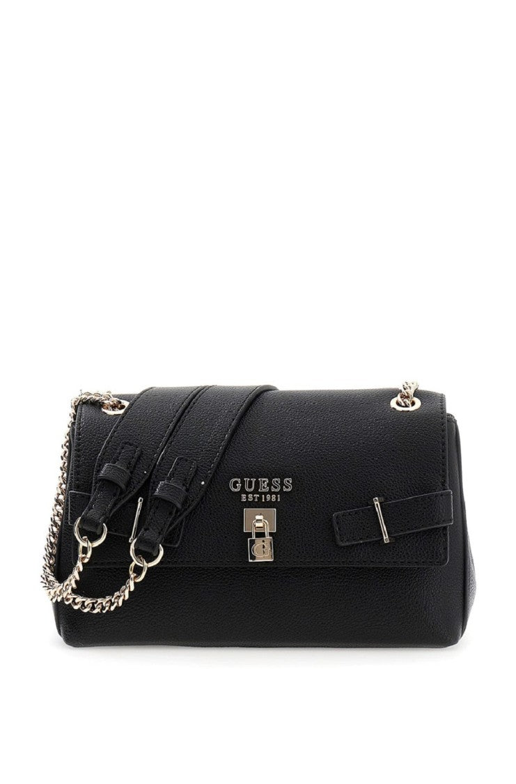 Guess Faux Leather Flap Shoulder Bag