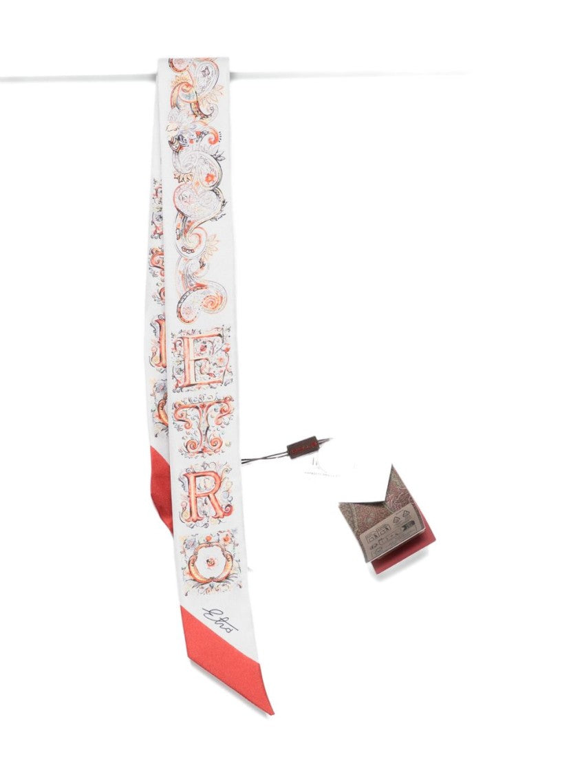 Etro Silk Scarf With Baroque-Inspired Multicolour Pattern