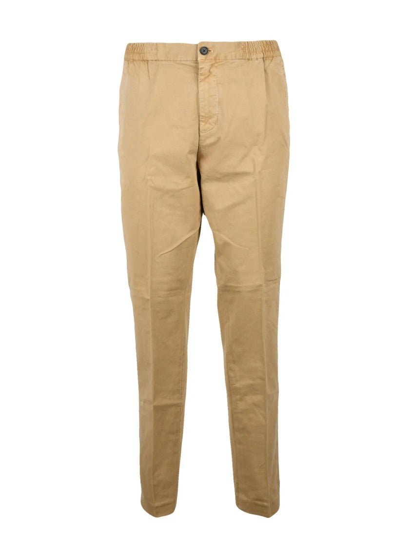 Tommy Hilfiger Beige Relaxed Tapered Trousers With Zip Closure