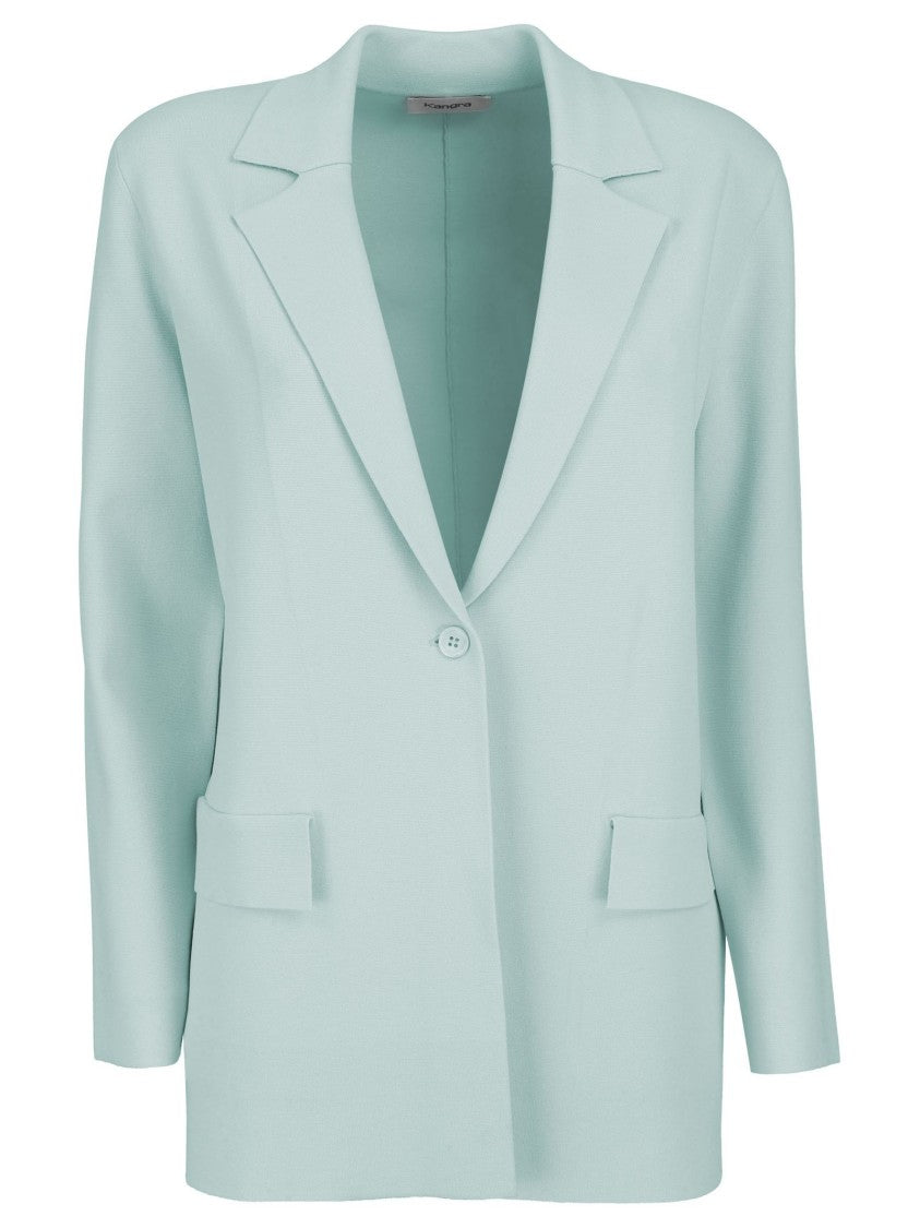 Kangra Tailored Blazer With Single-Button Closure