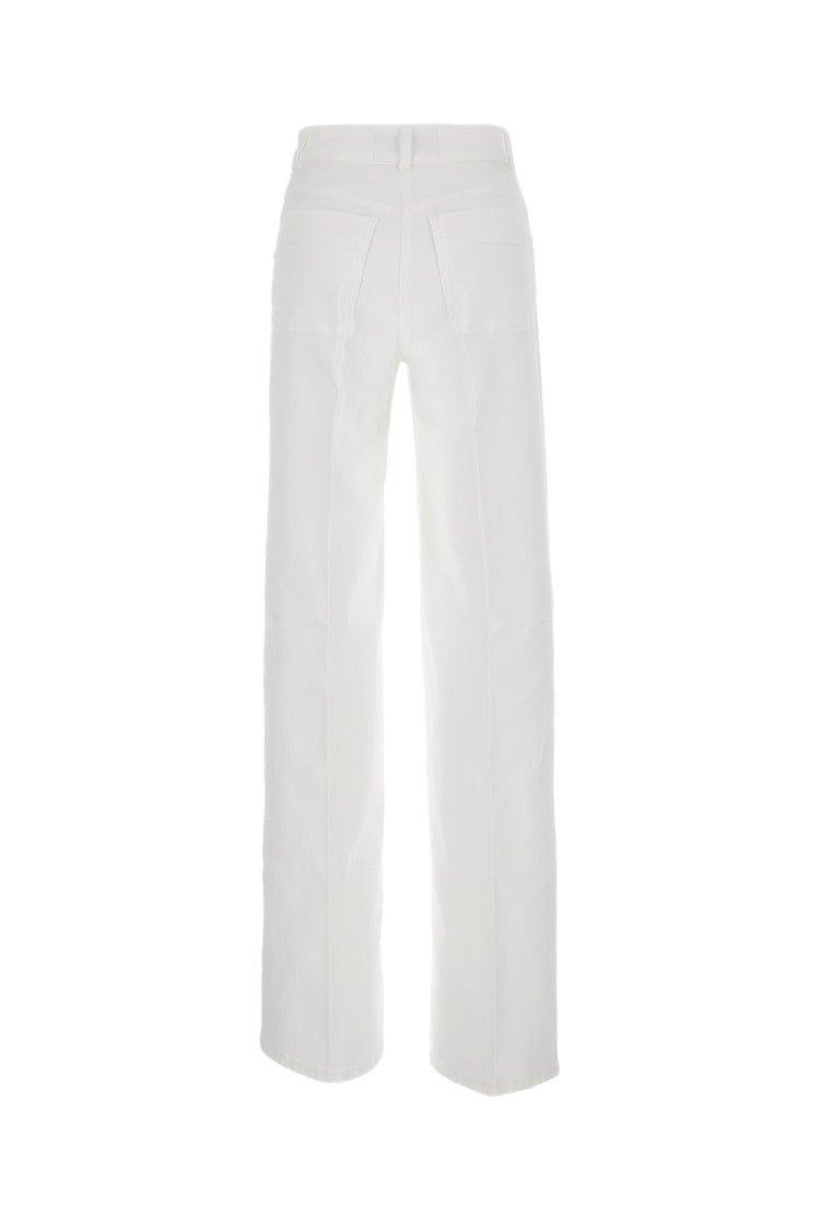 Elisabetta Franchi High-Waist Wide-Leg Denim Trousers