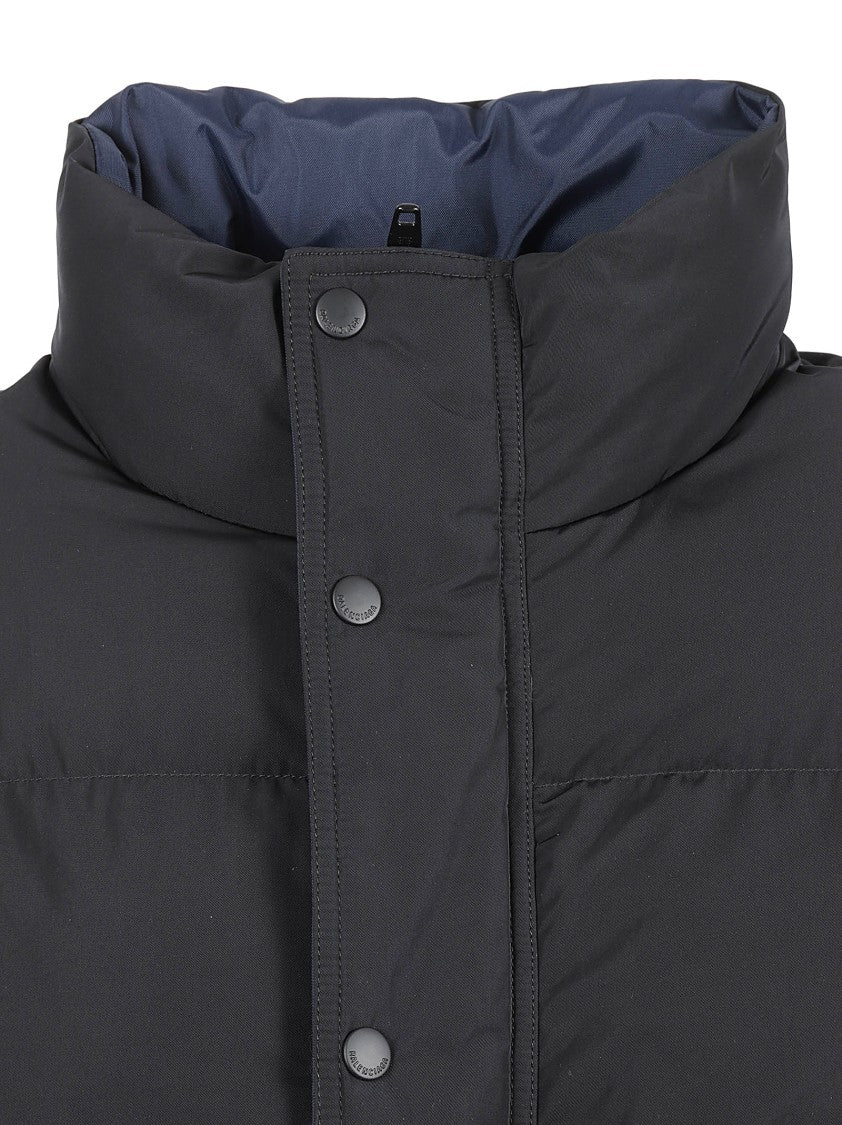 Balenciaga Puffy Textured Coat With High Collar