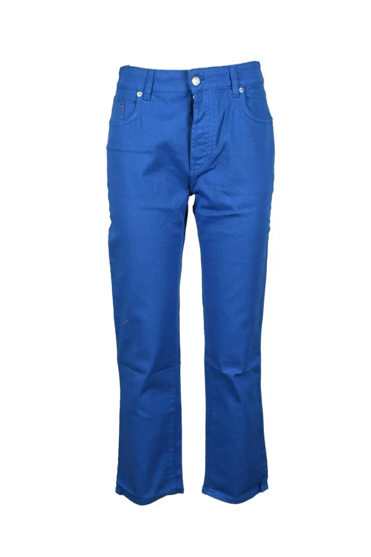 Department 5 Blue Flared Stretch Jeans
