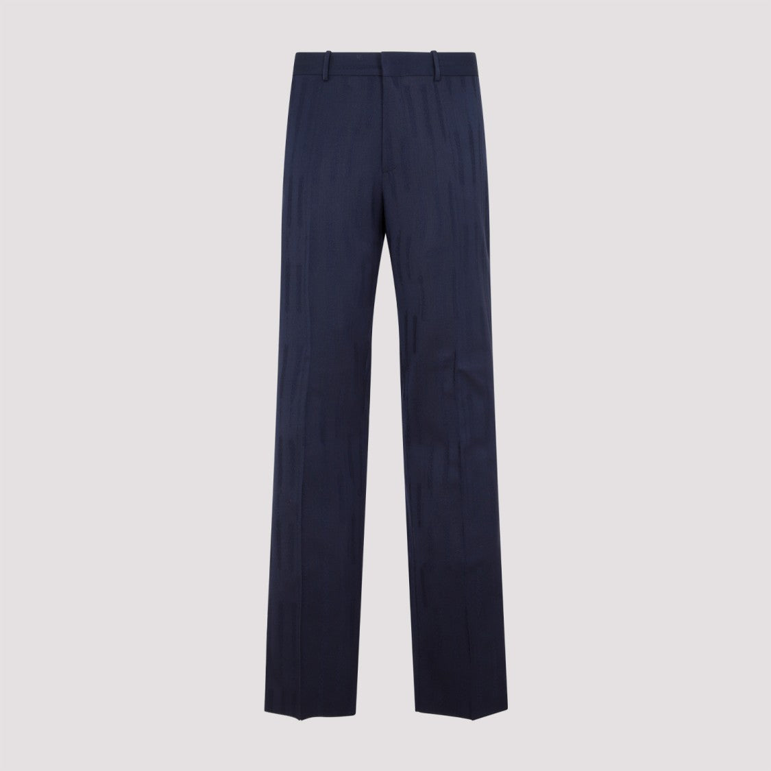 Off-White Blue Sierra Leone Virgin Wool Shibori Jacquard Slim Pant