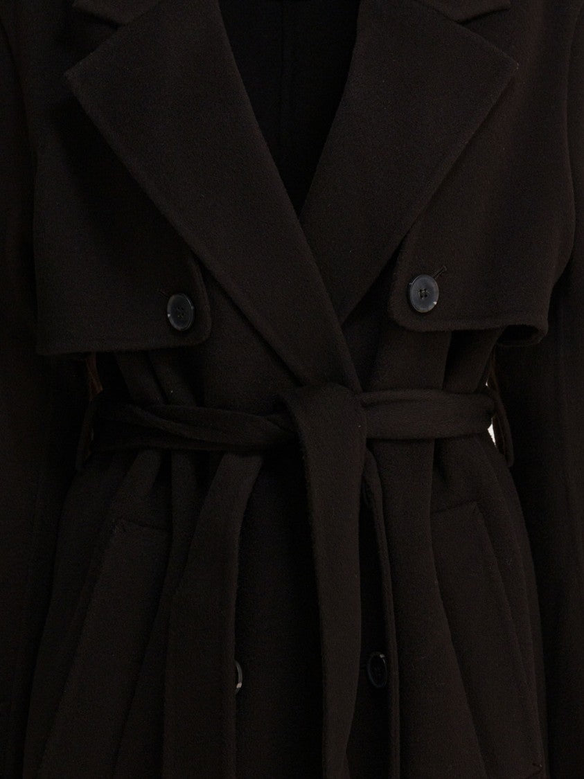Ivy & Oak Double-Breasted Long Wool Coat