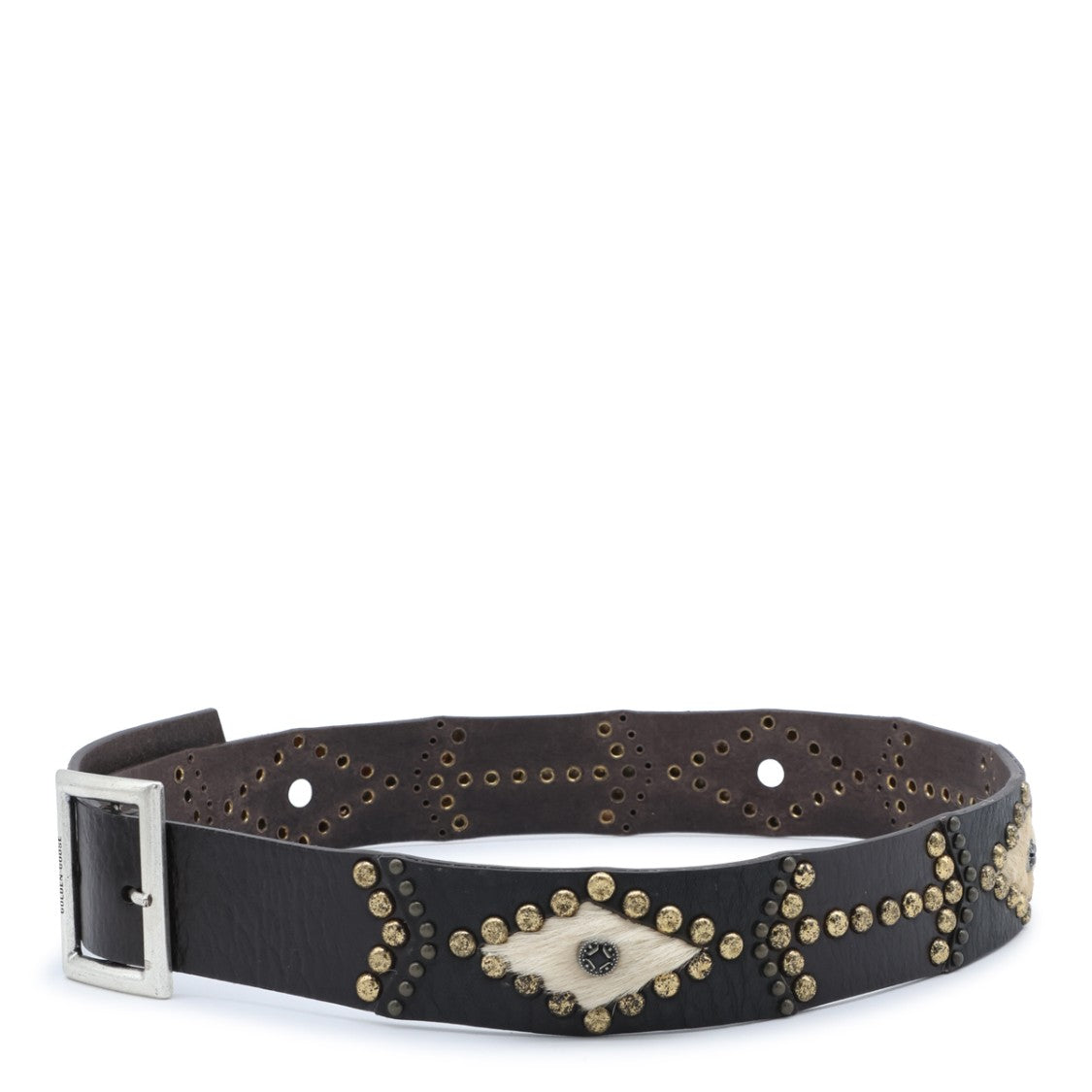 Golden Goose Brown Leather Boho Style Belt