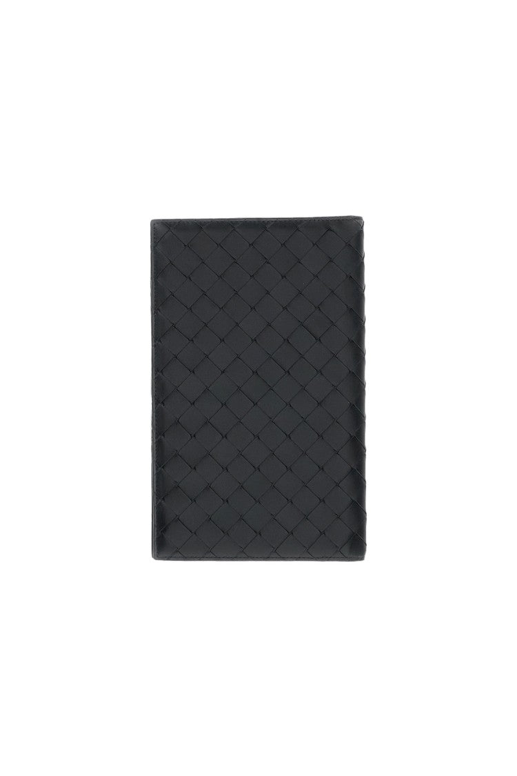 Bottega Veneta Braided Calfskin Leather Travel Case With Silver-Finish Hardware