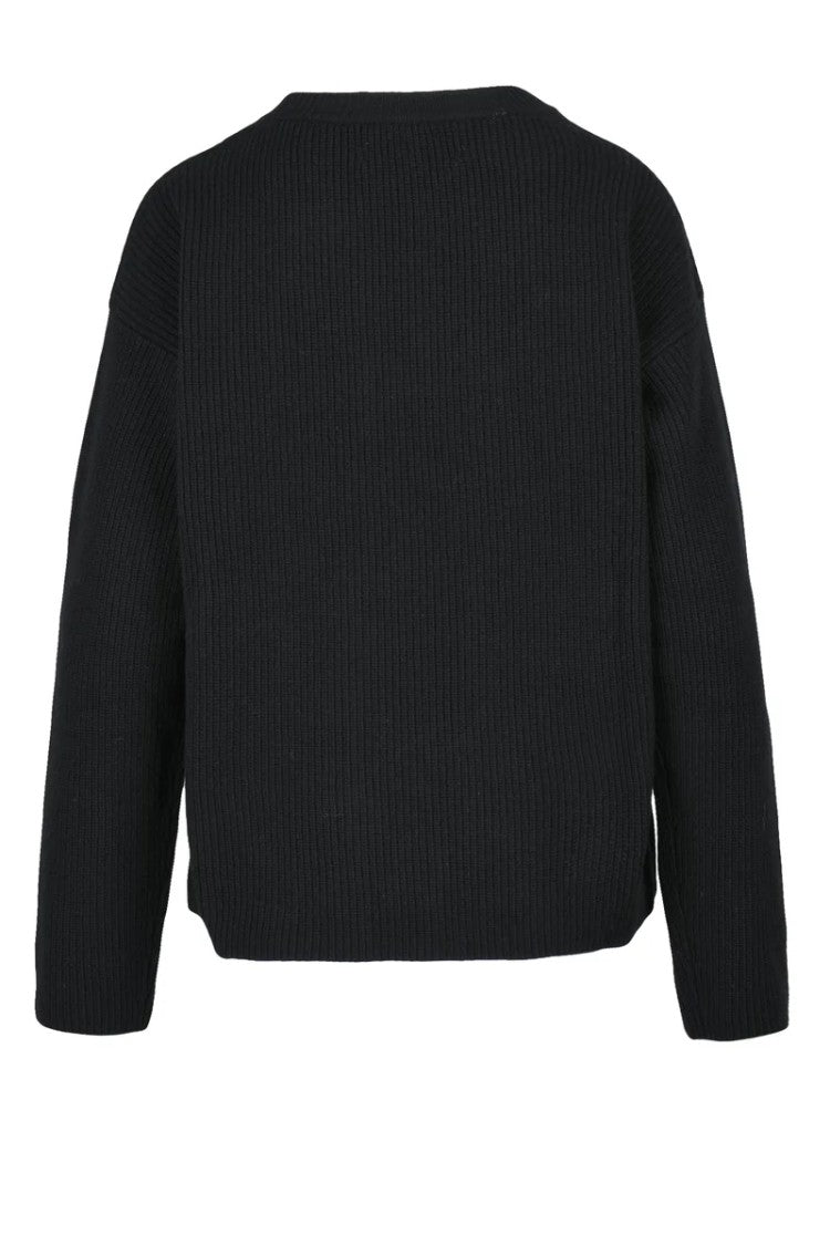 Ballantyne Ribbed Sweater - Black