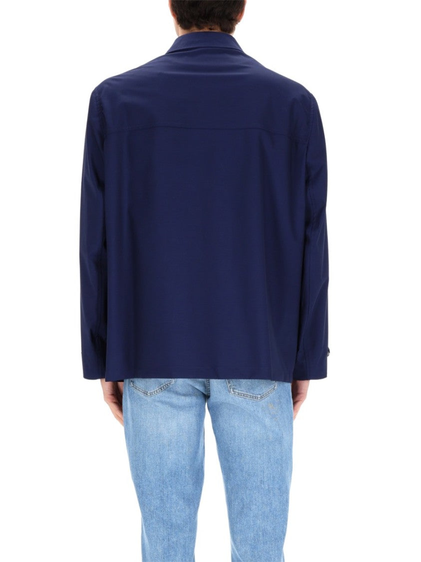 Brunello Cucinelli Boxy Virgin Wool Canvas Jacket