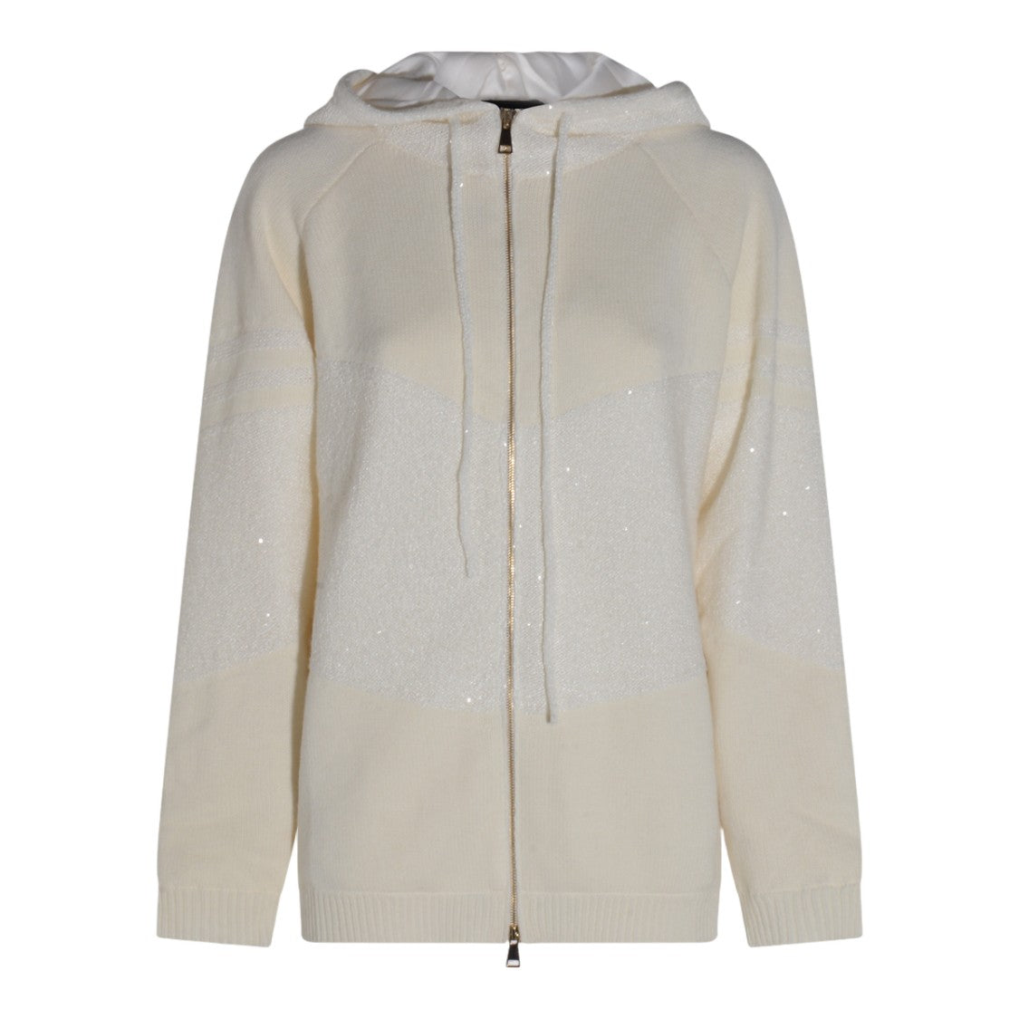 Fabiana Filippi Creamy Fabric Sweater With Subtle Shimmer