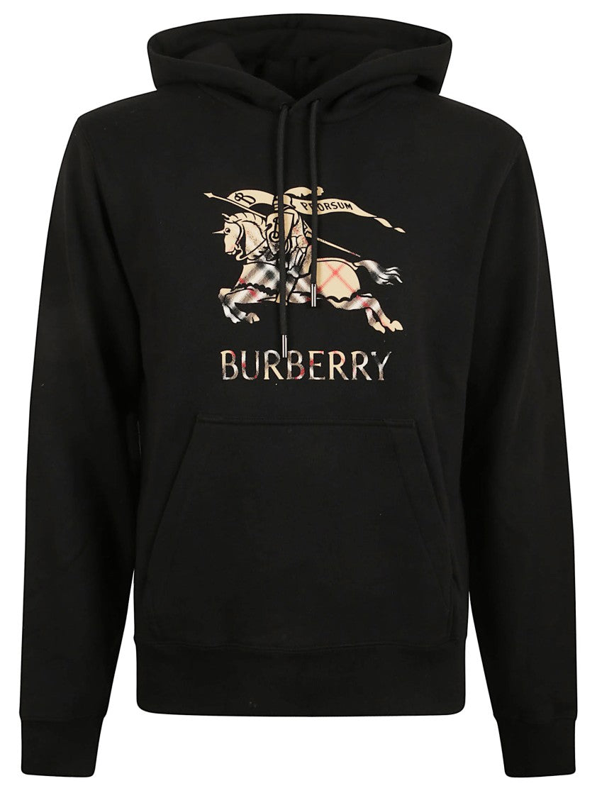 Burberry Equestrian Knight Print Cotton Sweatshirt