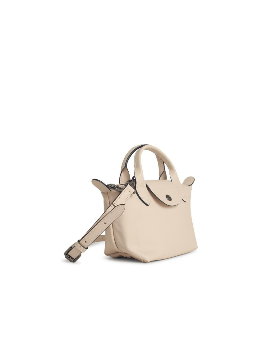 Longchamp 'Le Pliage Xtra' Leather Bag Nude