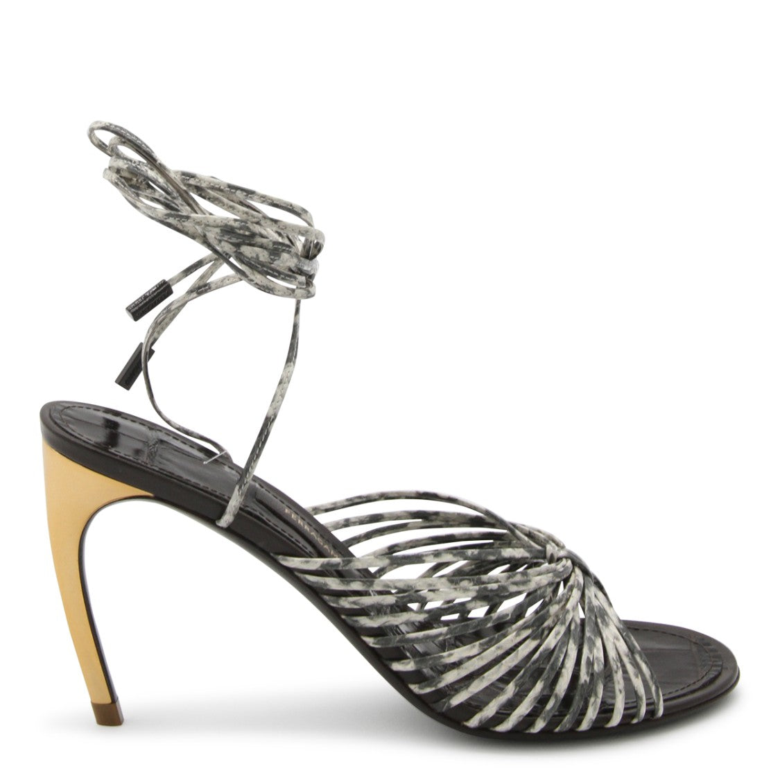Ferragamo Leather Sculptural Heel Pumps