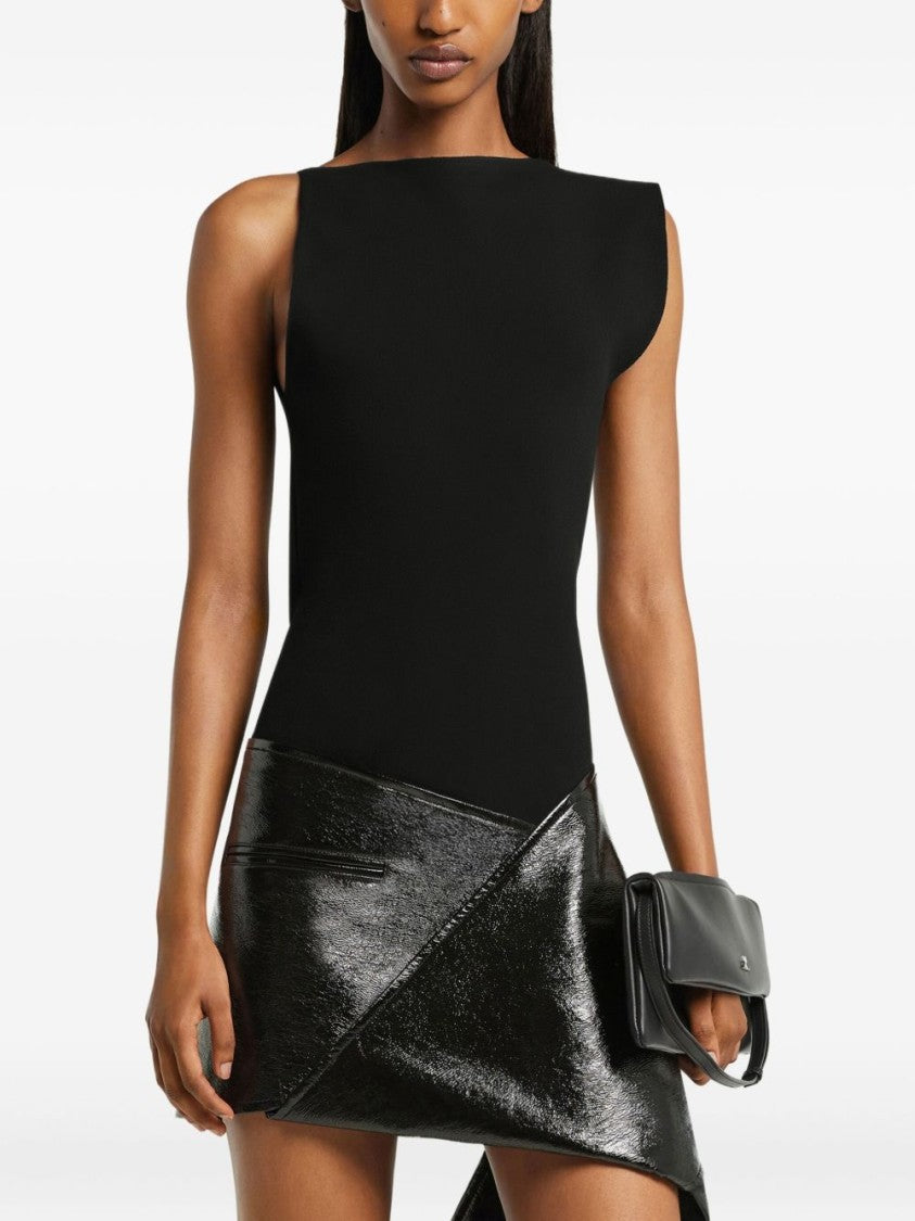 Courrèges Sleeveless Asymmetric Hem Tank Top