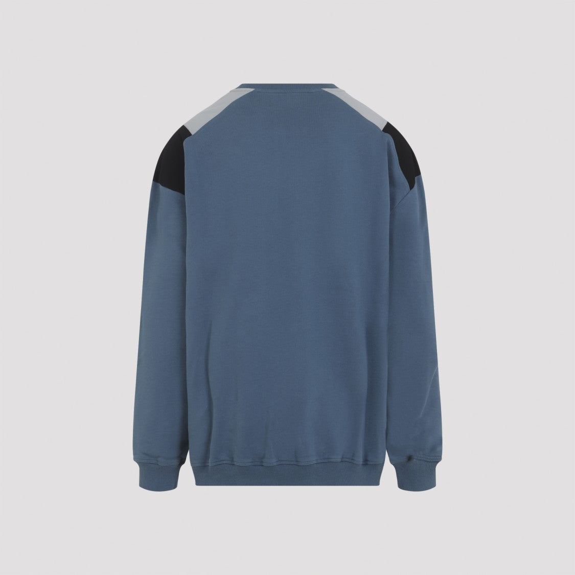 Martine Rose Blue Agean Cotton Panelled Sweatshirt