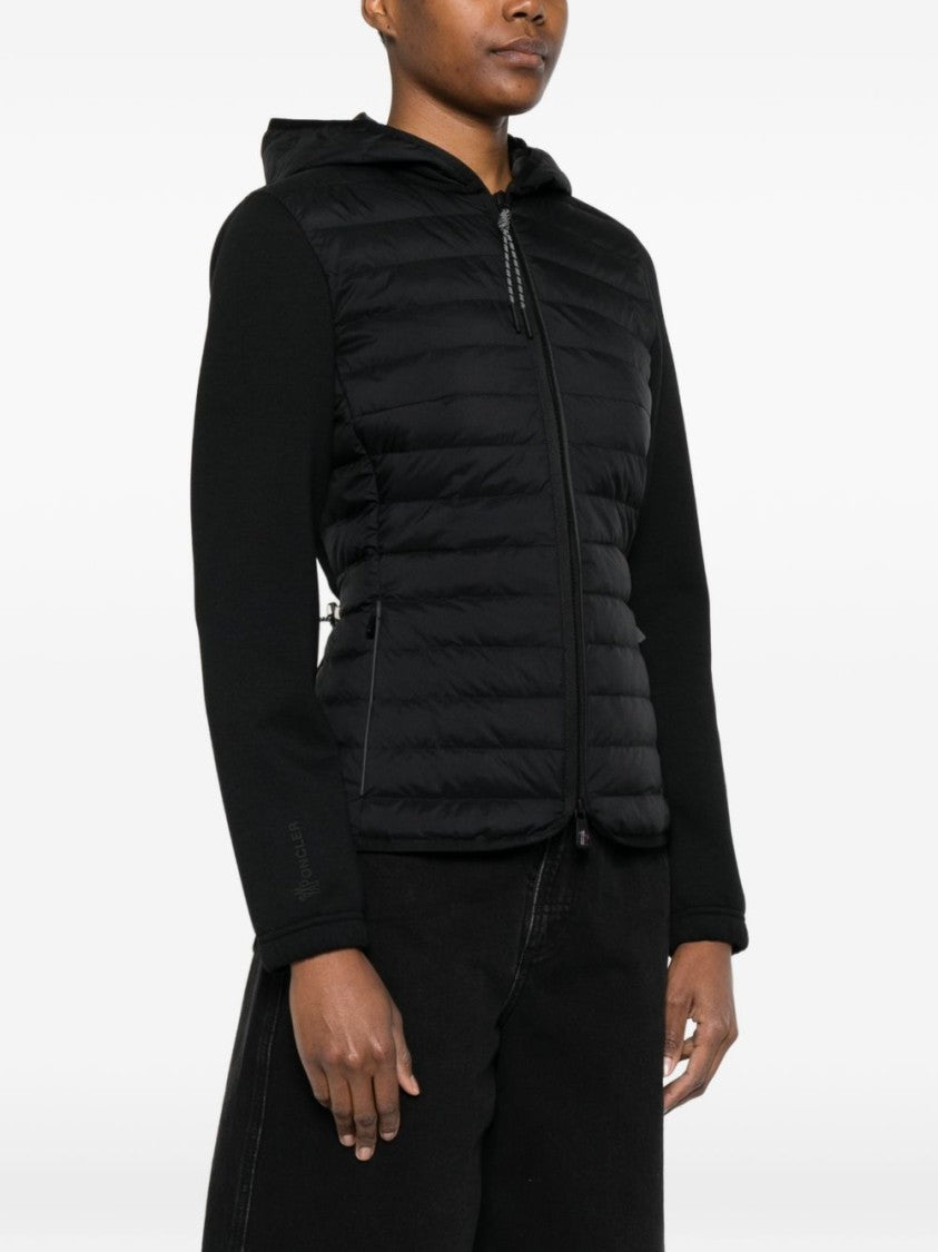 Moncler Grenoble Quilted Padded Sweater With Adjustable Drawstring