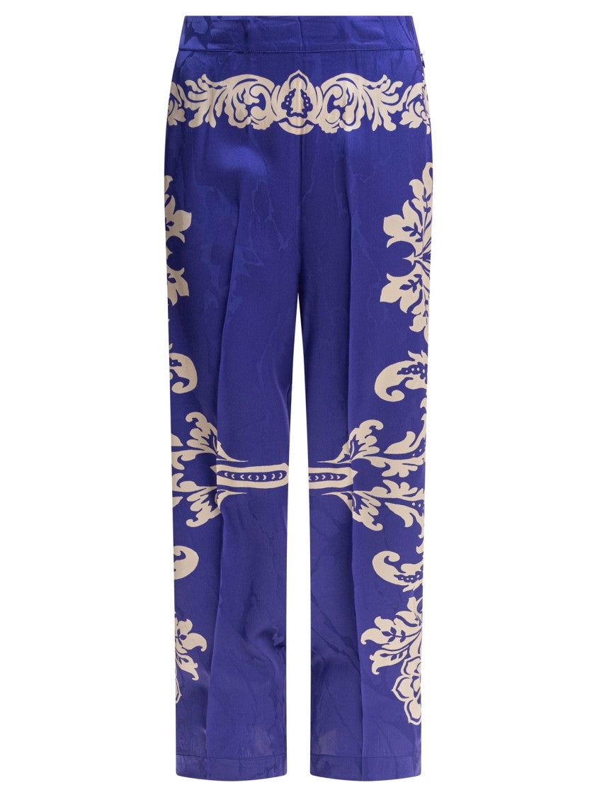 Etro Straight-Leg Trousers In Rich Blue