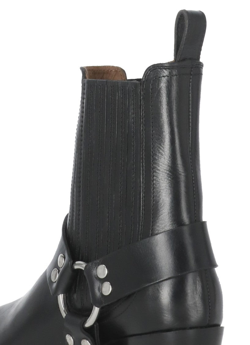 Paris Texas Helena Cowboy Ankle Boots