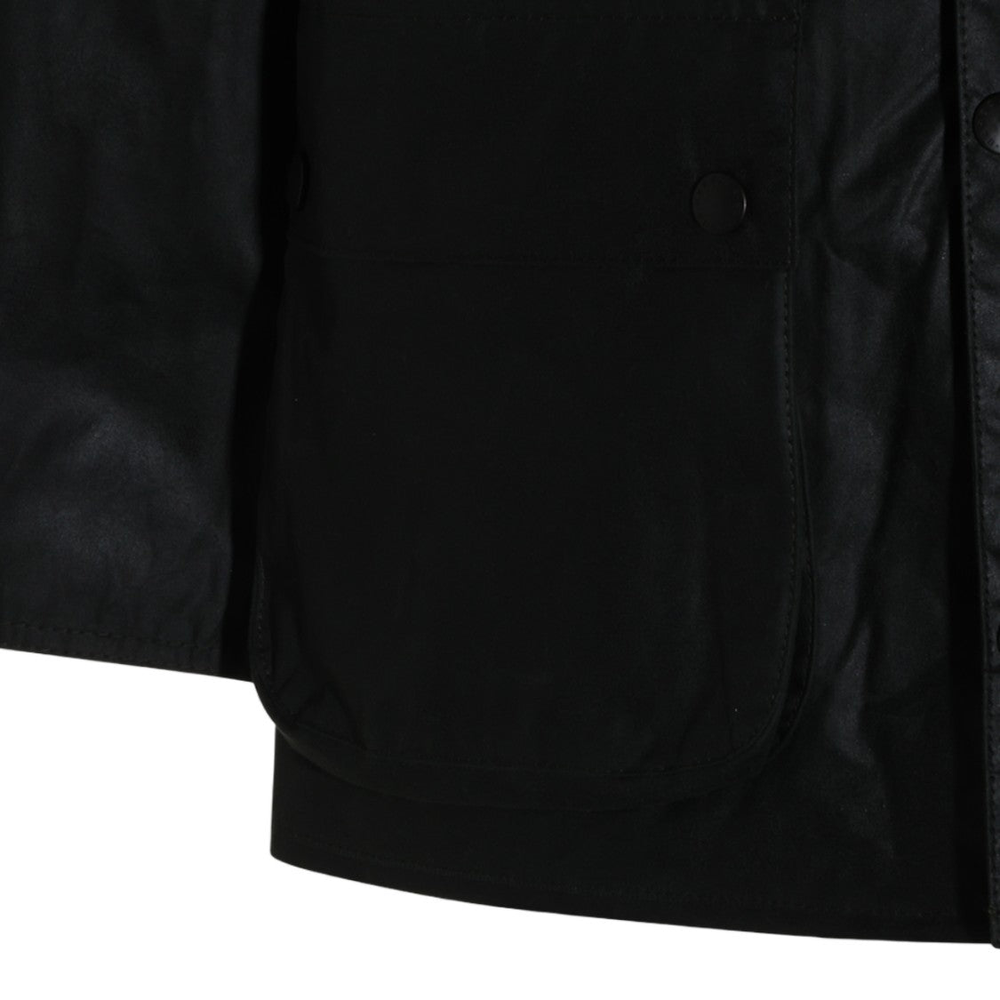 Barbour Black Matte Corduroy Collar Casual Jacket