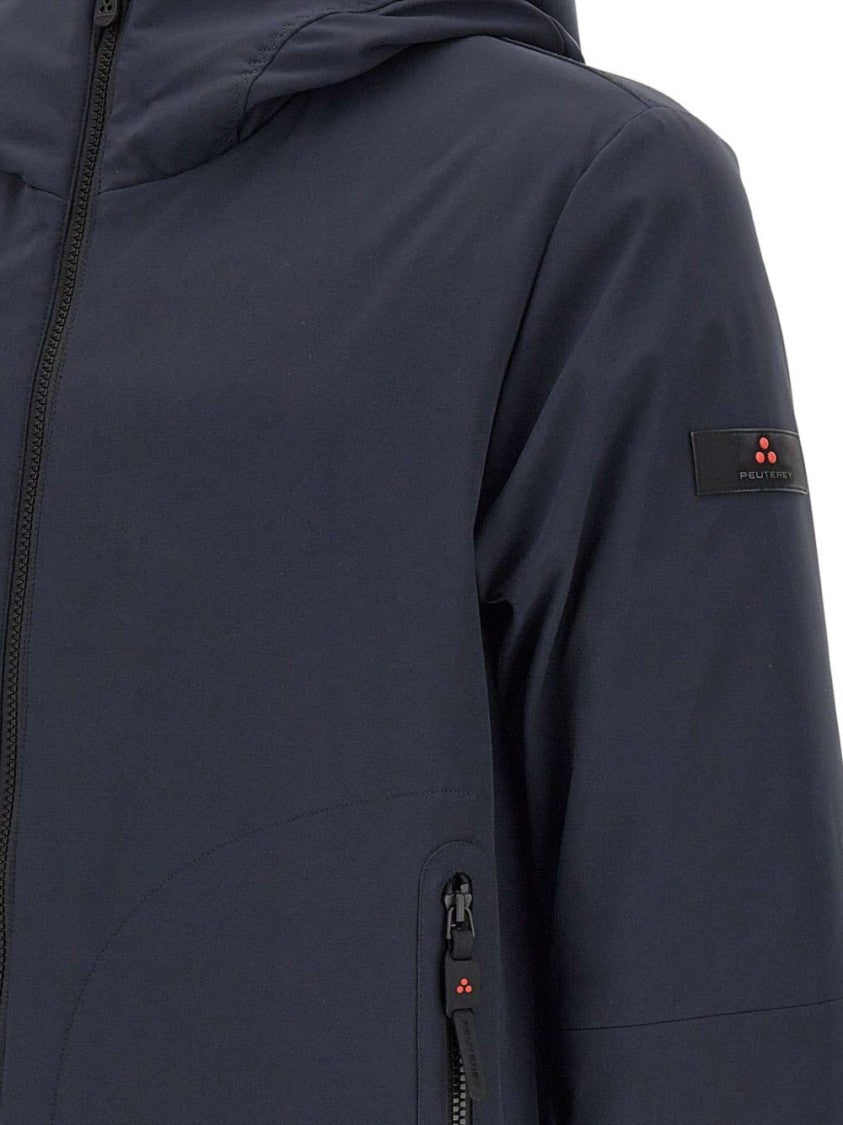 Peuterey Tailored Neutrals Coat With Structured Silhouette