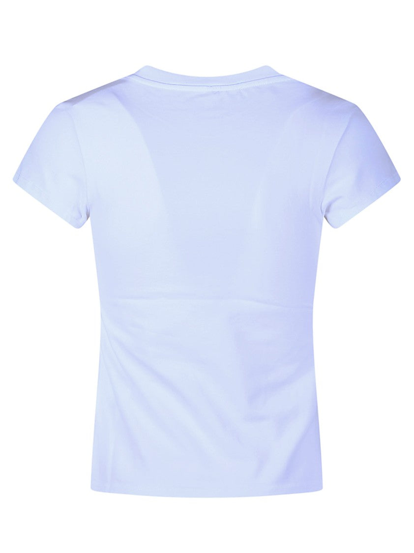 Alexander Wang Logo Print Minimalist Fitted T-Shirt