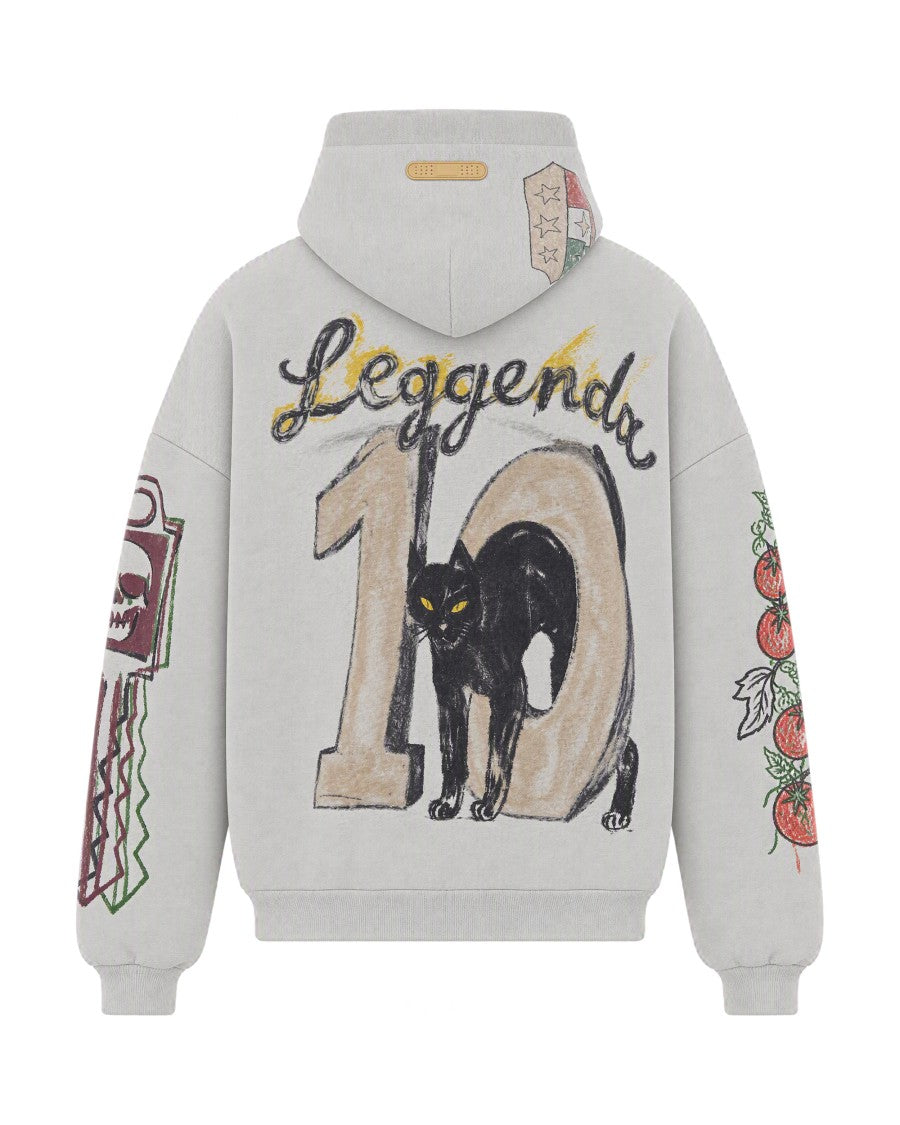 Pdf Grey Melange Pirate Boxy Cotton Sweatshirt