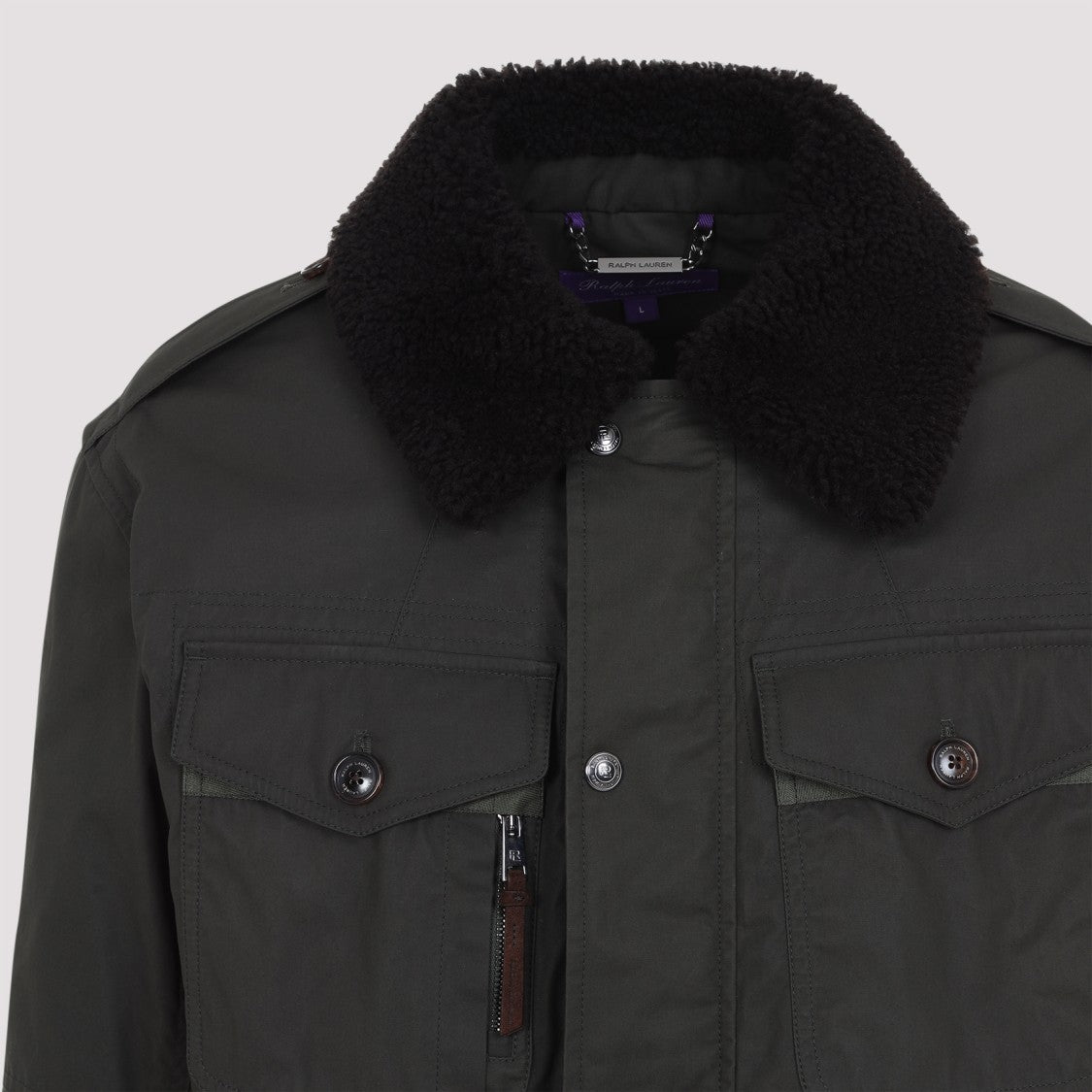 Ralph Lauren X Purple Label Hamilton Green Cotton Field Jacket