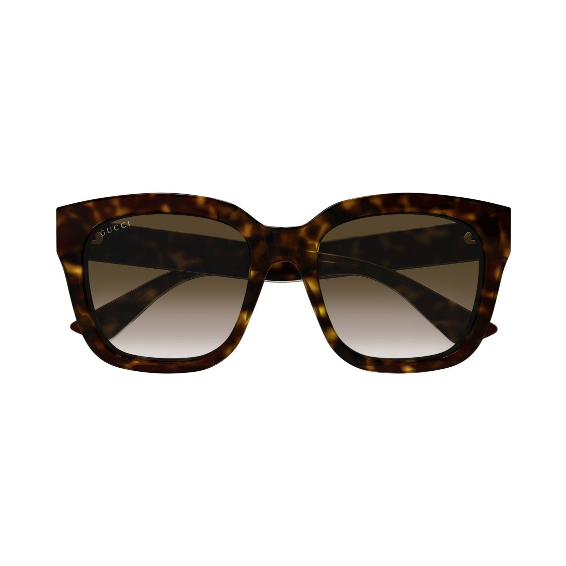 Gucci Gg1338s Bold Oversized Square Tortoiseshell Sunglasses
