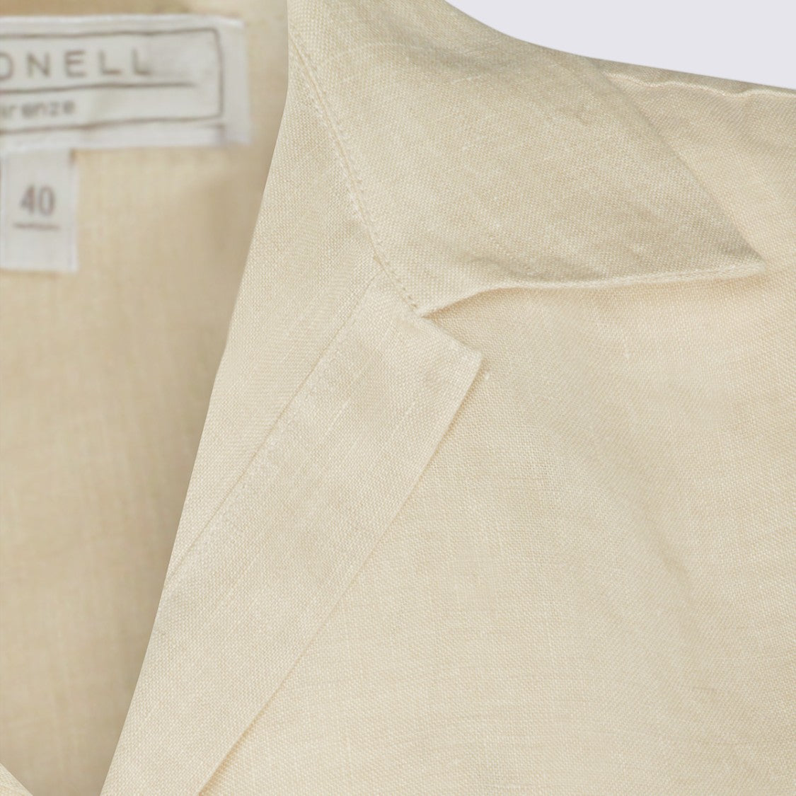 Antonelli Firenze Relaxed Fit V-Neck Shirt With Fringed Edges