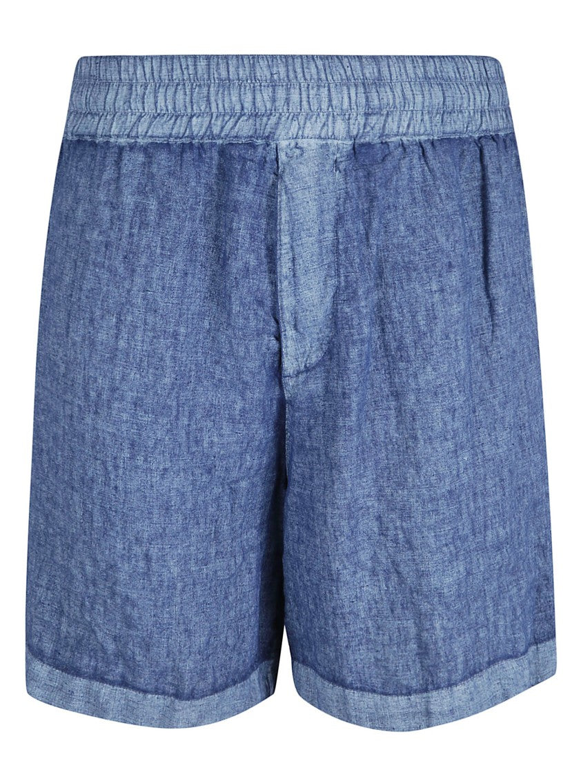 Burberry Relaxed-Fit Linen Shorts With Rolled Hem