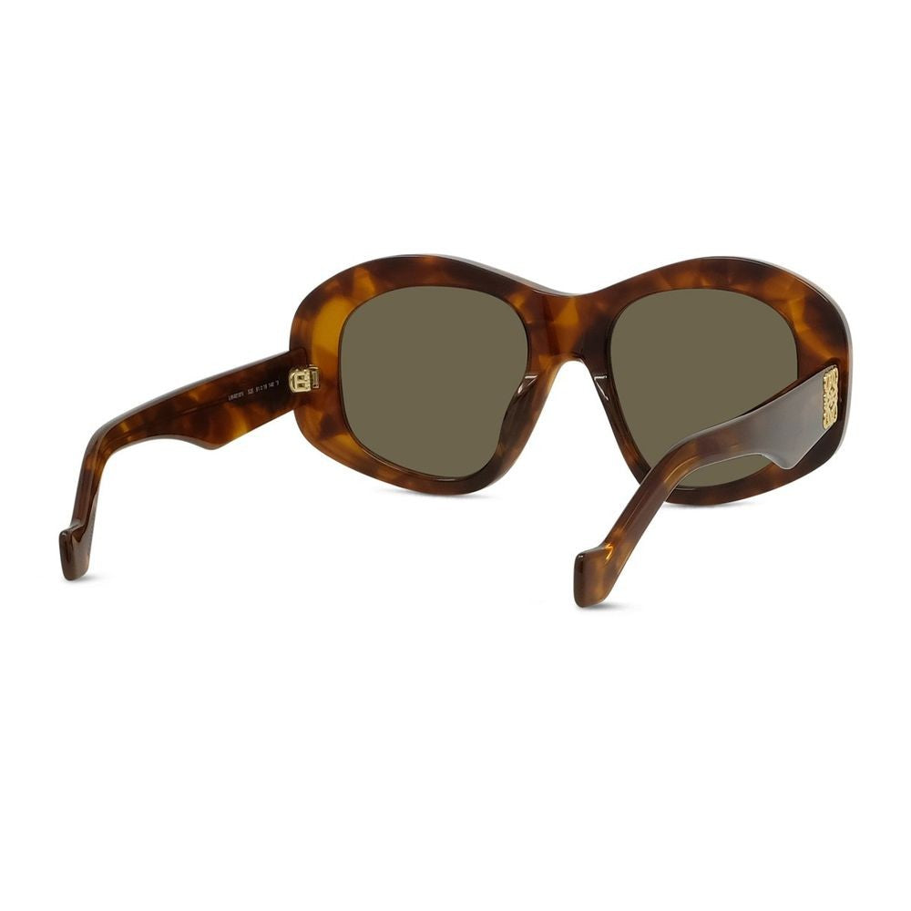 Loewe Oversized Round Sunglasses Lw40181i Havana