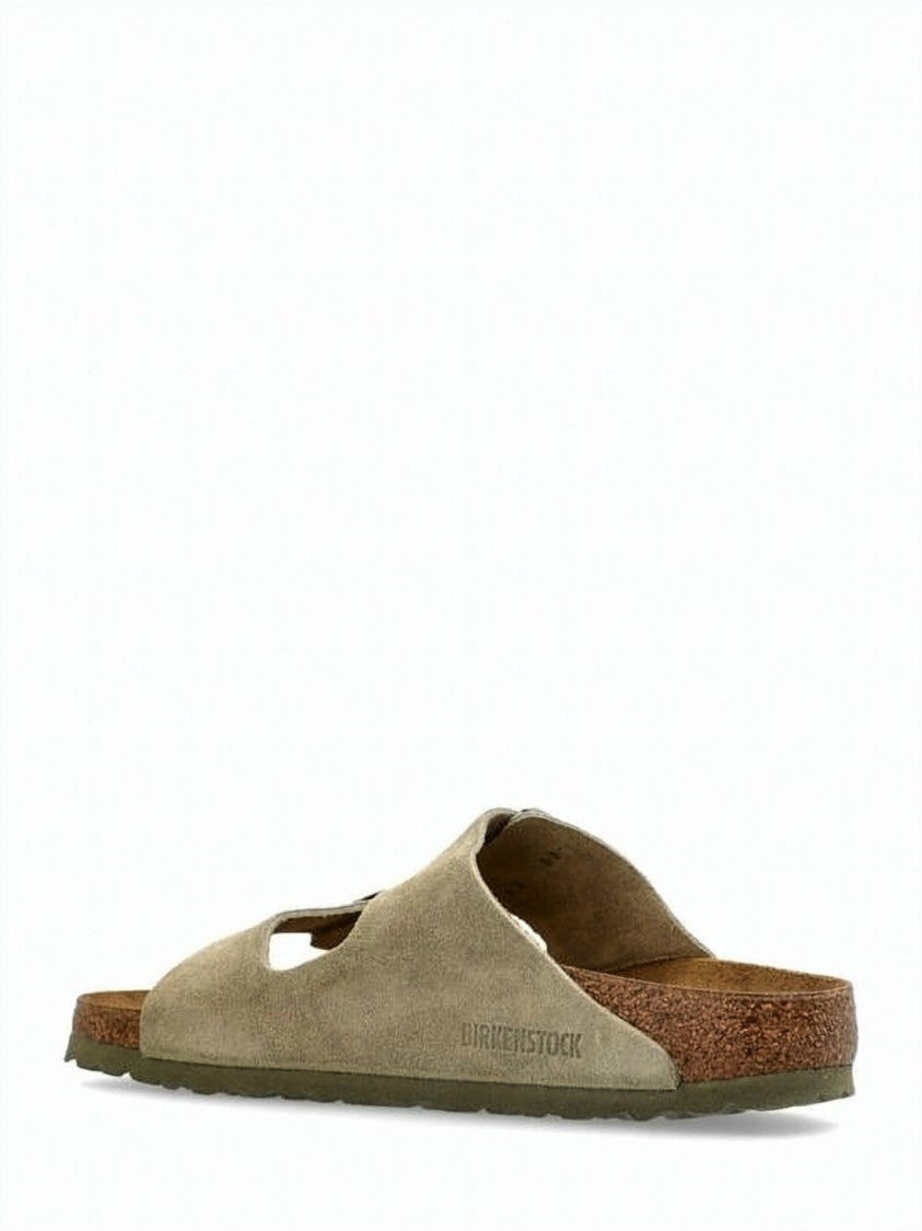 Birkenstock Natural Earth Suede Mule Slippers