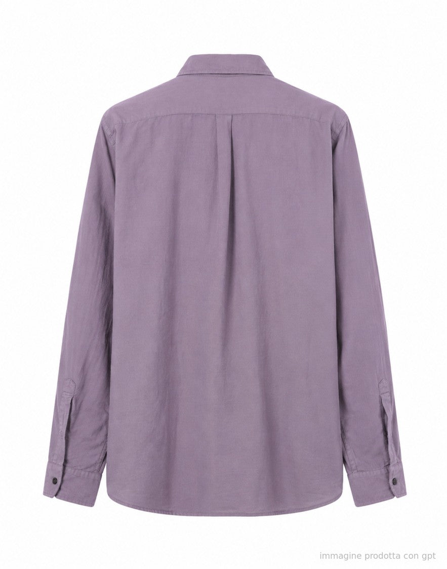 Cellar Door Purple Sid Cotton Casual Relaxed Shirt