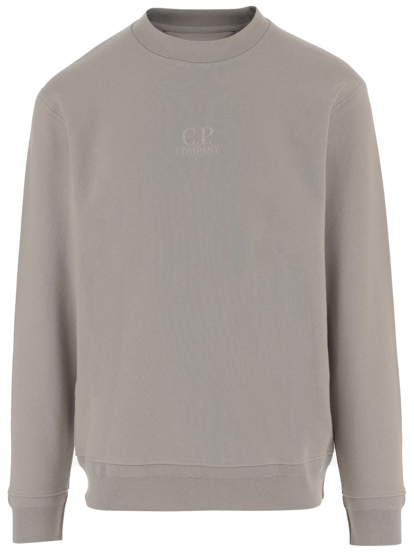 C.P. Company Cotton Sweatshirt With Subtle Logo Embellishment