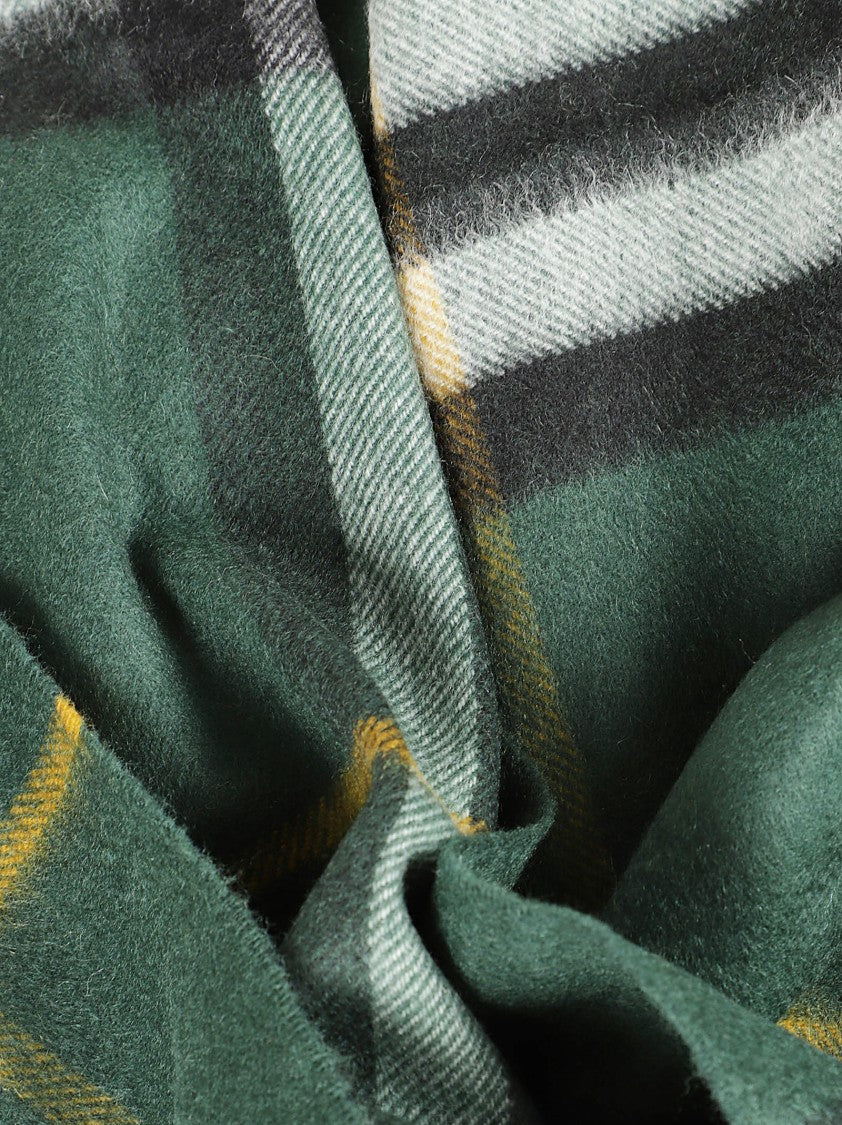 Burberry Cashmere Scarf With Refined Check Pattern