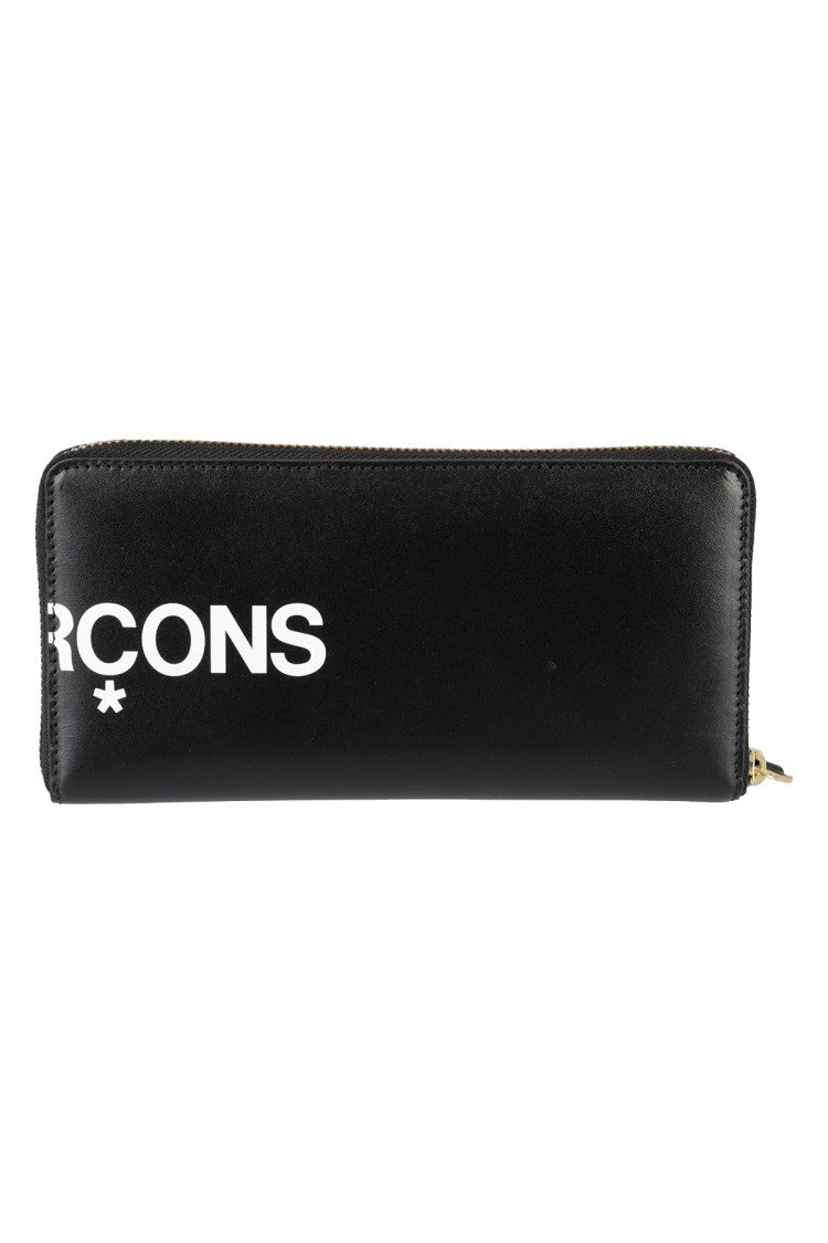 Comme Des Garçons Rectangular Black Leather Wallet