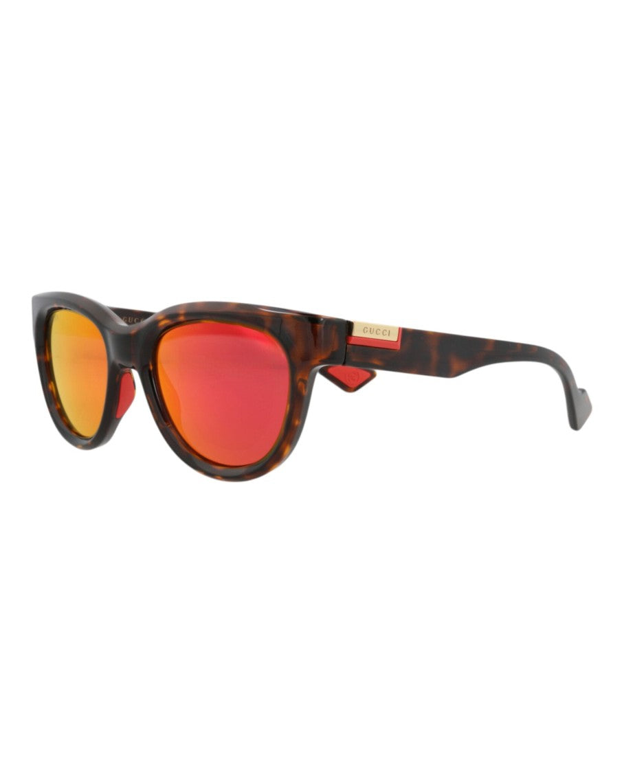 Gucci Round-Frame Injection Sunglasses