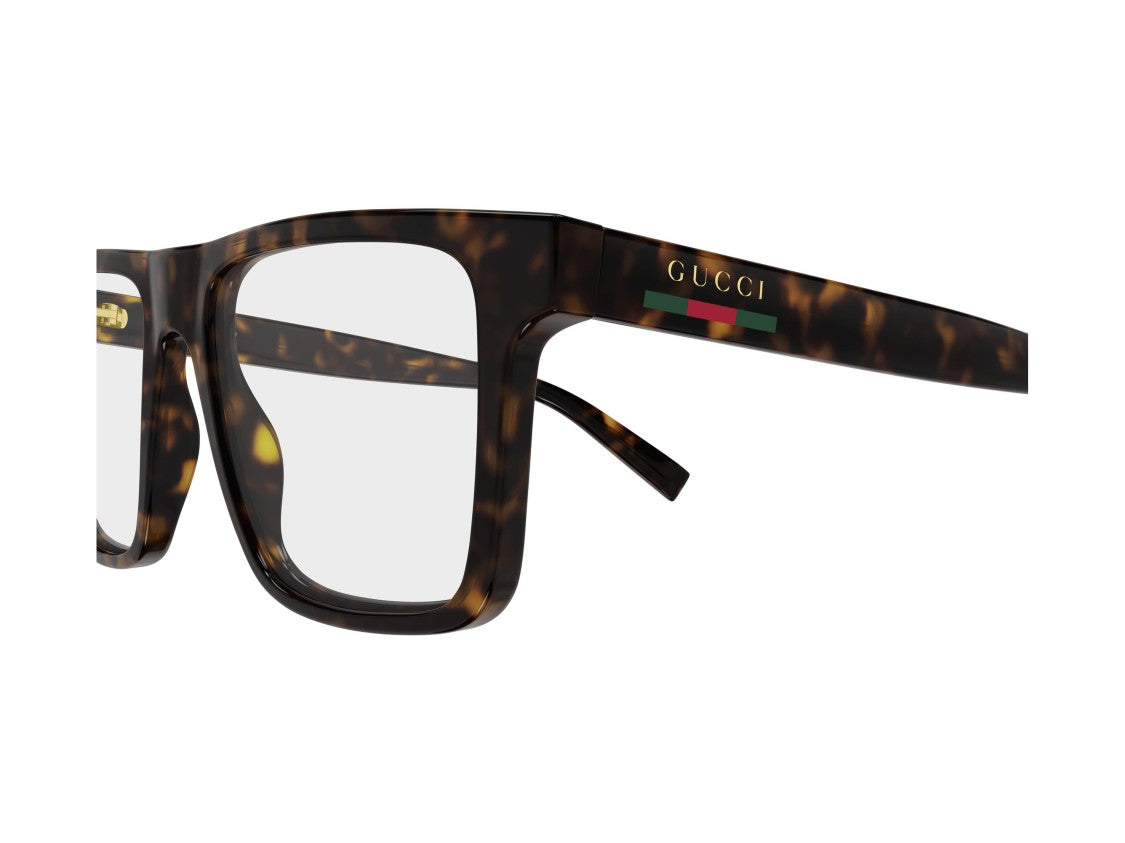 Gucci Tortoiseshell Gg2236o Oversized Square Eyeglasses
